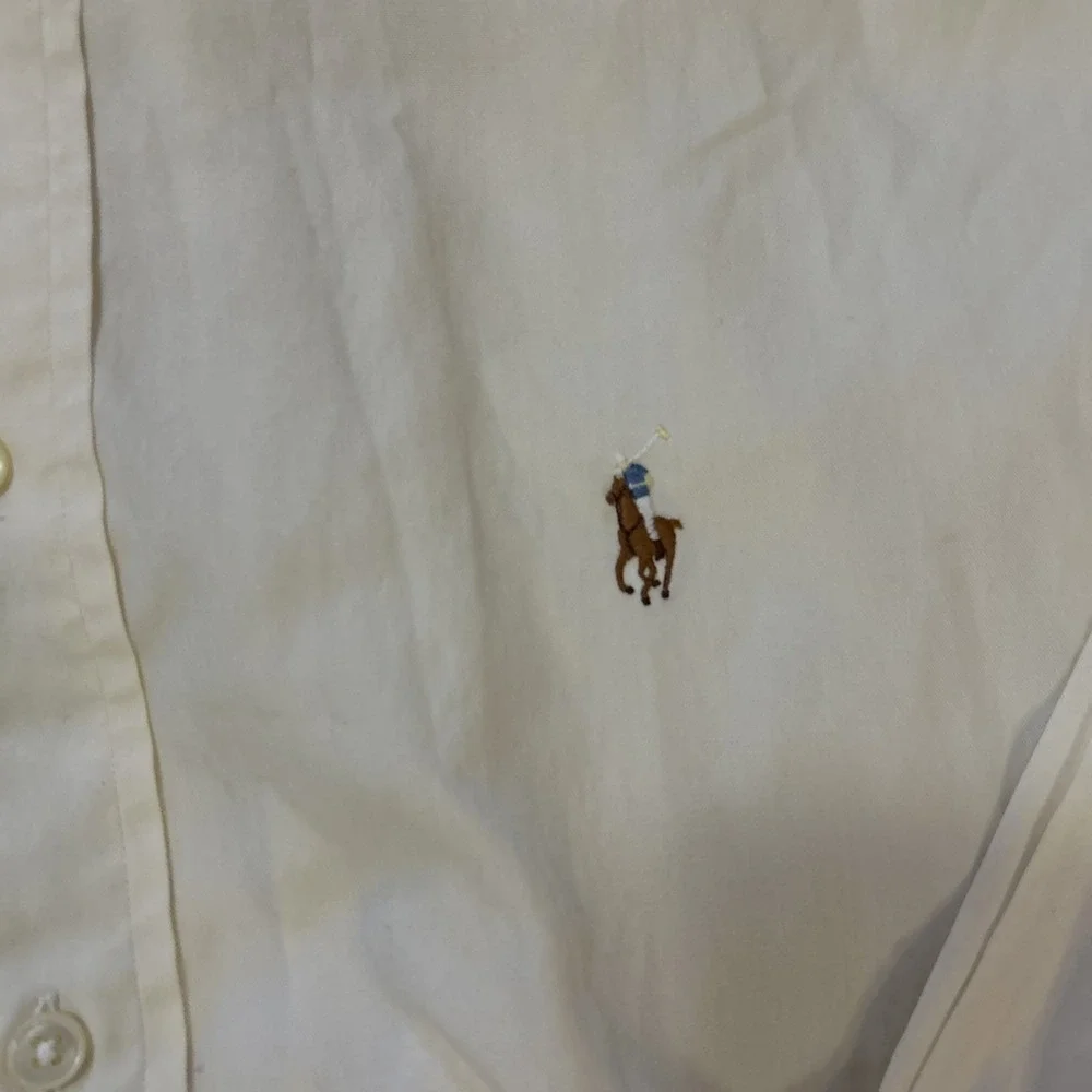 Ralph Lauren Shirt Men's 17 X 34 Yarmouth‎ Yellow Button Down L/S